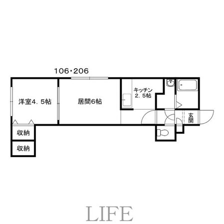 グランピュア菊水の物件間取画像